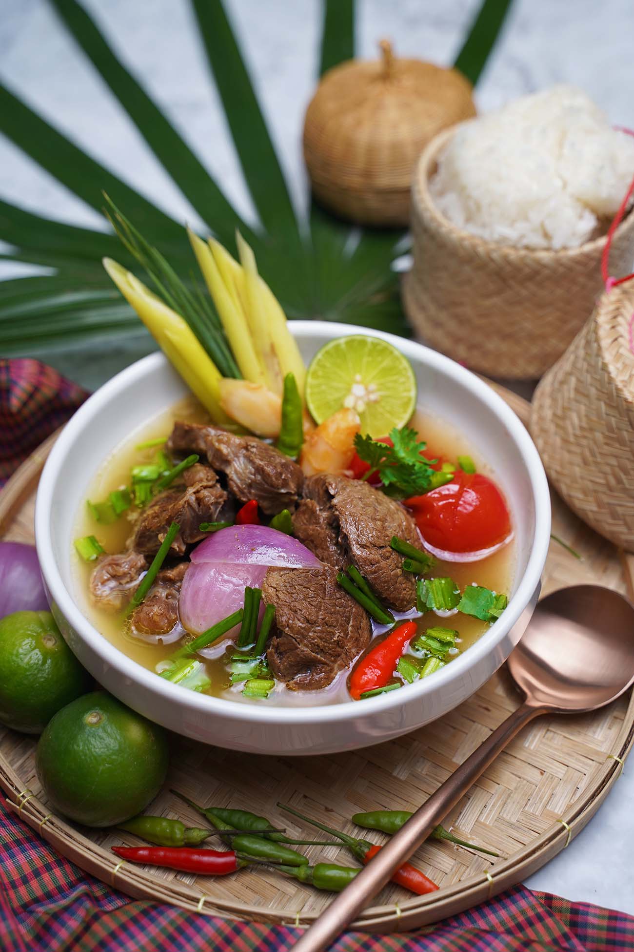 Thai Spicy & Sour Braised Silver Shank Soup